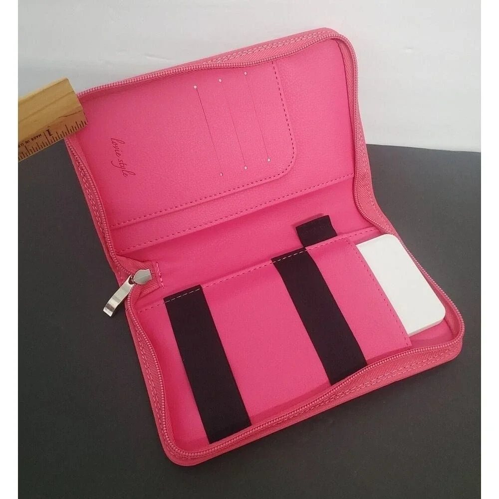 RFID Pasport Holder And Battery Charger Fuchsia (Wonderlust) 4 Android & I-Phone
